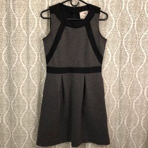 Black & Gray Sheath Dress